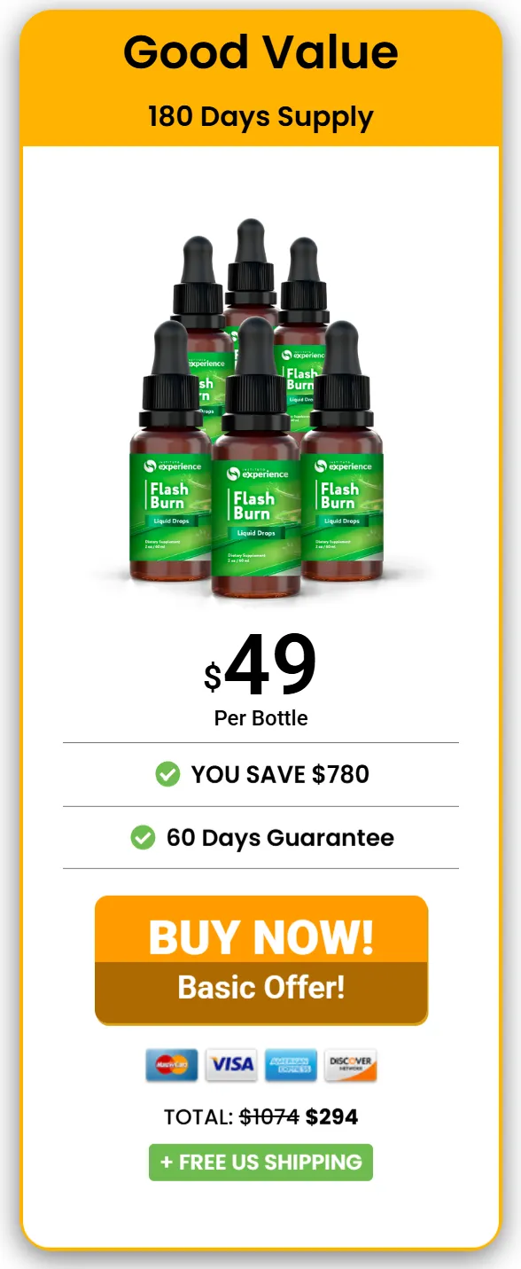 Flash Burn price 6 bottle